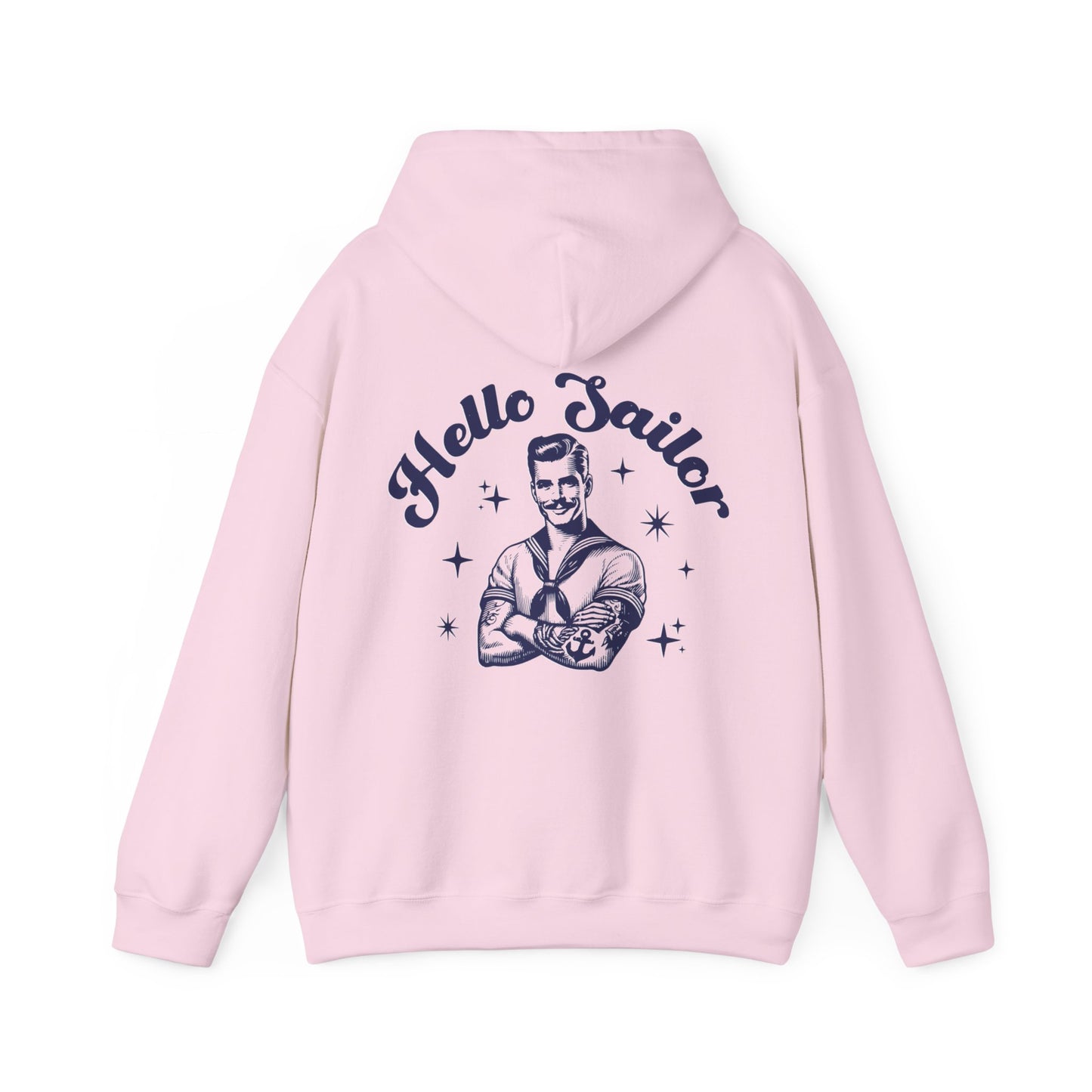 Hello Sailor Hoodie - Fun Retro Unisex Sweatshirt in 6 Colors