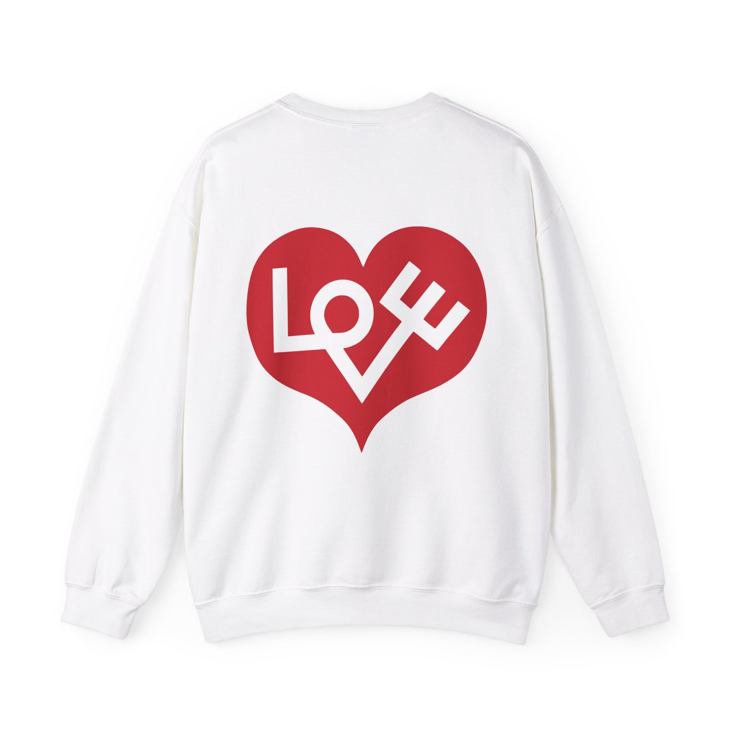 Love Heart Unisex Heavy Blend™ Crewneck Sweatshirt