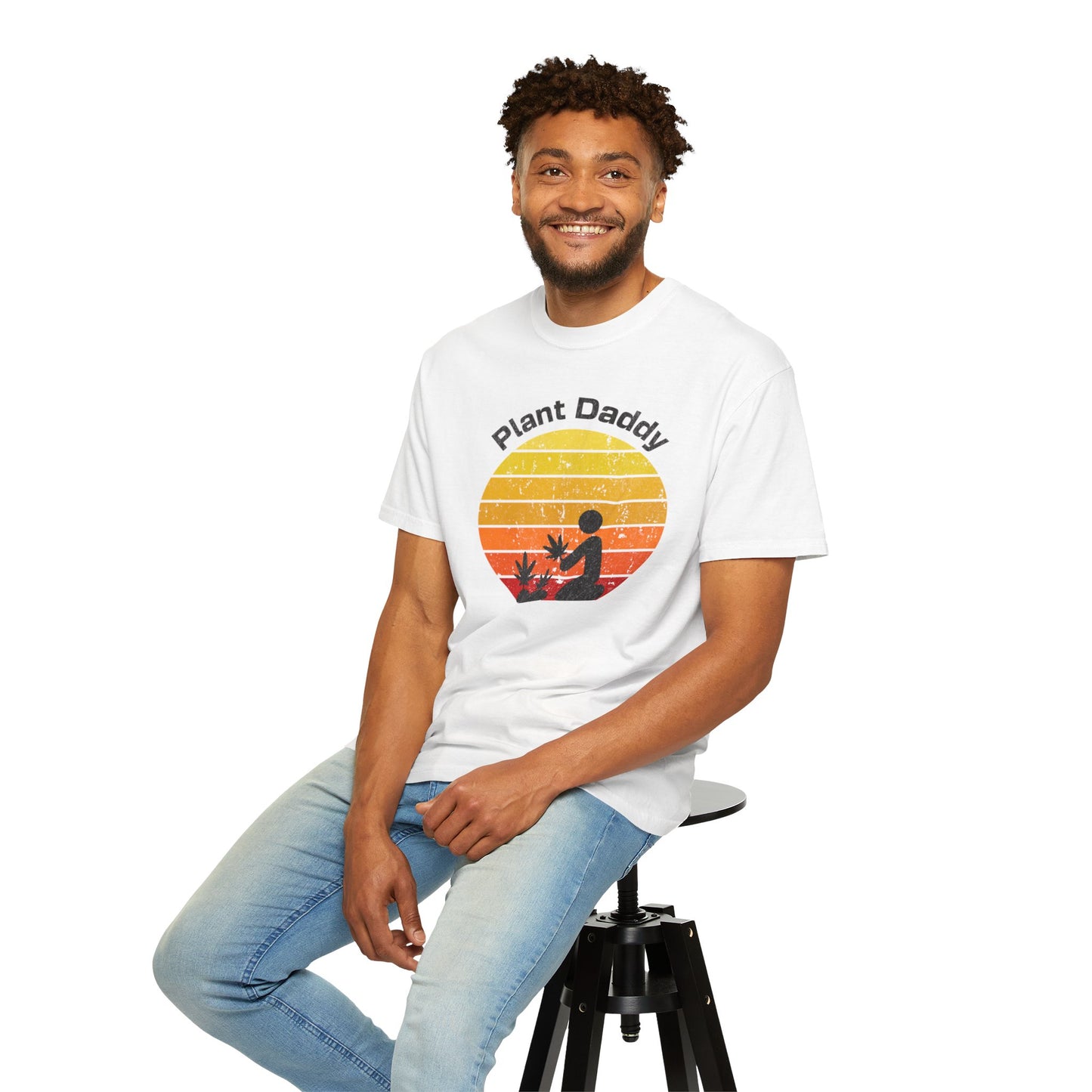 Sunset Shades: Plant Daddy Comfort Colors 1717 Unisex Shirt - Vibrant Cannabis Design