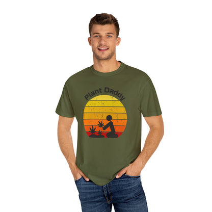 Sunset Shades: Plant Daddy Comfort Colors 1717 Unisex Shirt - Vibrant Cannabis Design