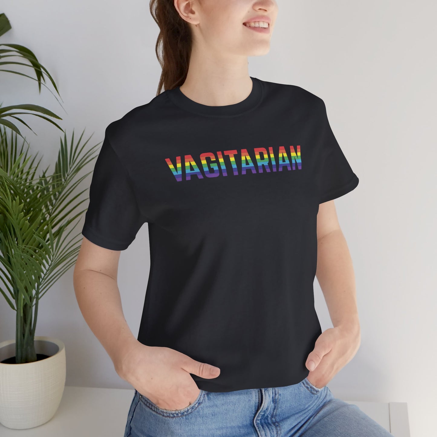 Vagitarian Bella Canvas 3001 Unisex Jersey T-Shirt - Pride LGBT Gay Month Edition in 8 Colors