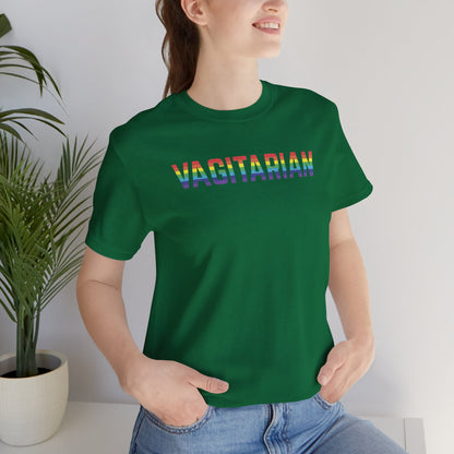 Vagitarian Bella Canvas 3001 Unisex Jersey T-Shirt - Pride LGBT Gay Month Edition in 8 Colors