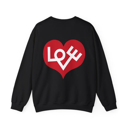 Love Heart Unisex Heavy Blend™ Crewneck Sweatshirt