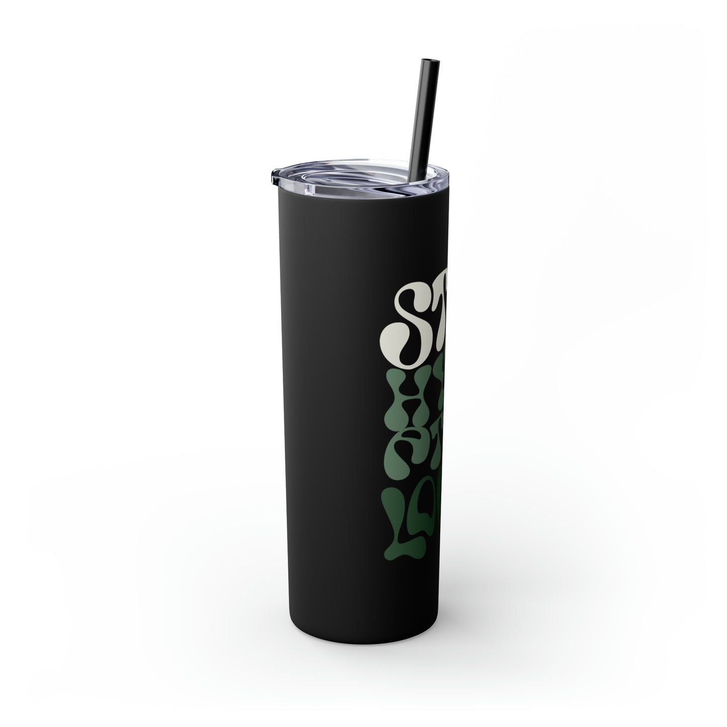 Glitter Skinny Tumbler with Matching Straw, Stay Hydrated Lover 20oz