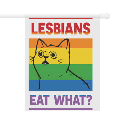 Garden & House Banner Celebrate Pride with Our 'Lesbians Eat What?' Cat Design