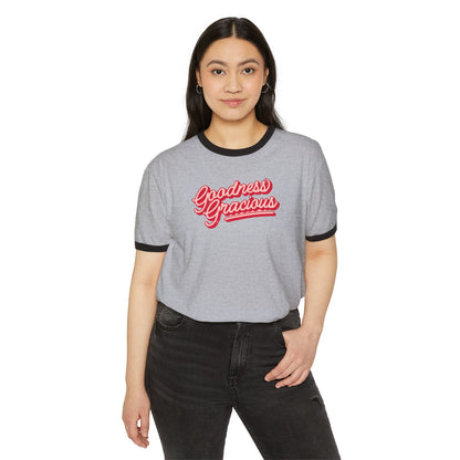 Goodness Gracious Retro Ringer T-Shirt - Unisex | 4 Color Combos