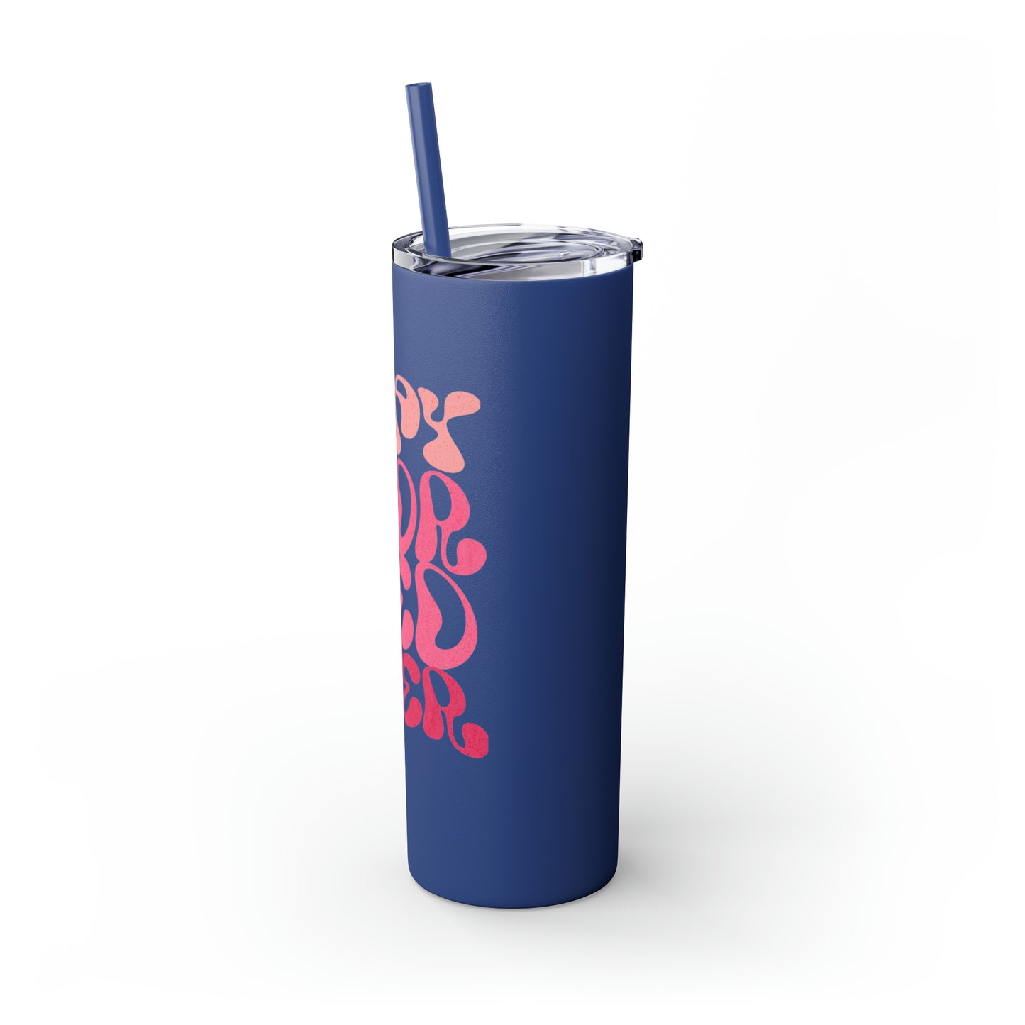 Glitter Skinny Tumbler with Matching Straw, Stay Hydrated Lover 20oz