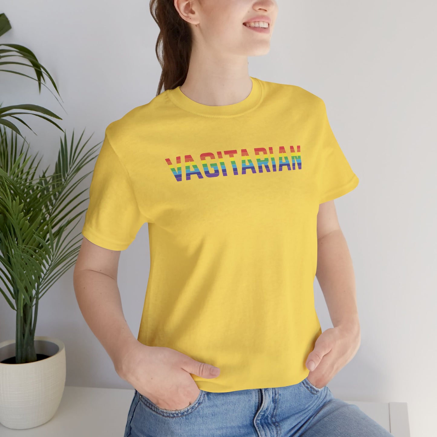 Vagitarian Bella Canvas 3001 Unisex Jersey T-Shirt - Pride LGBT Gay Month Edition in 8 Colors