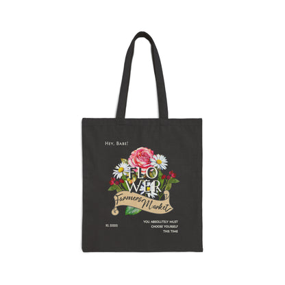 Personalized Blooms & Bliss Tote: Elevate Your Farmers Market Experience with Self-Care in Every Carry-100% Cotton Canvas Tote Bag