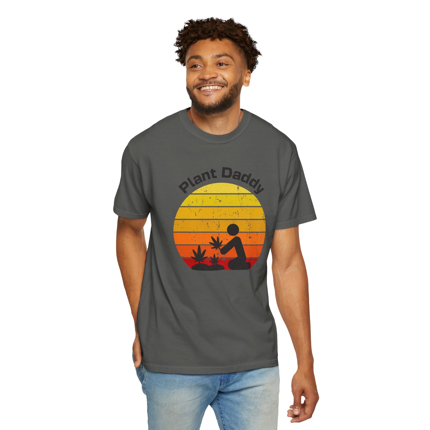 Sunset Shades: Plant Daddy Comfort Colors 1717 Unisex Shirt - Vibrant Cannabis Design