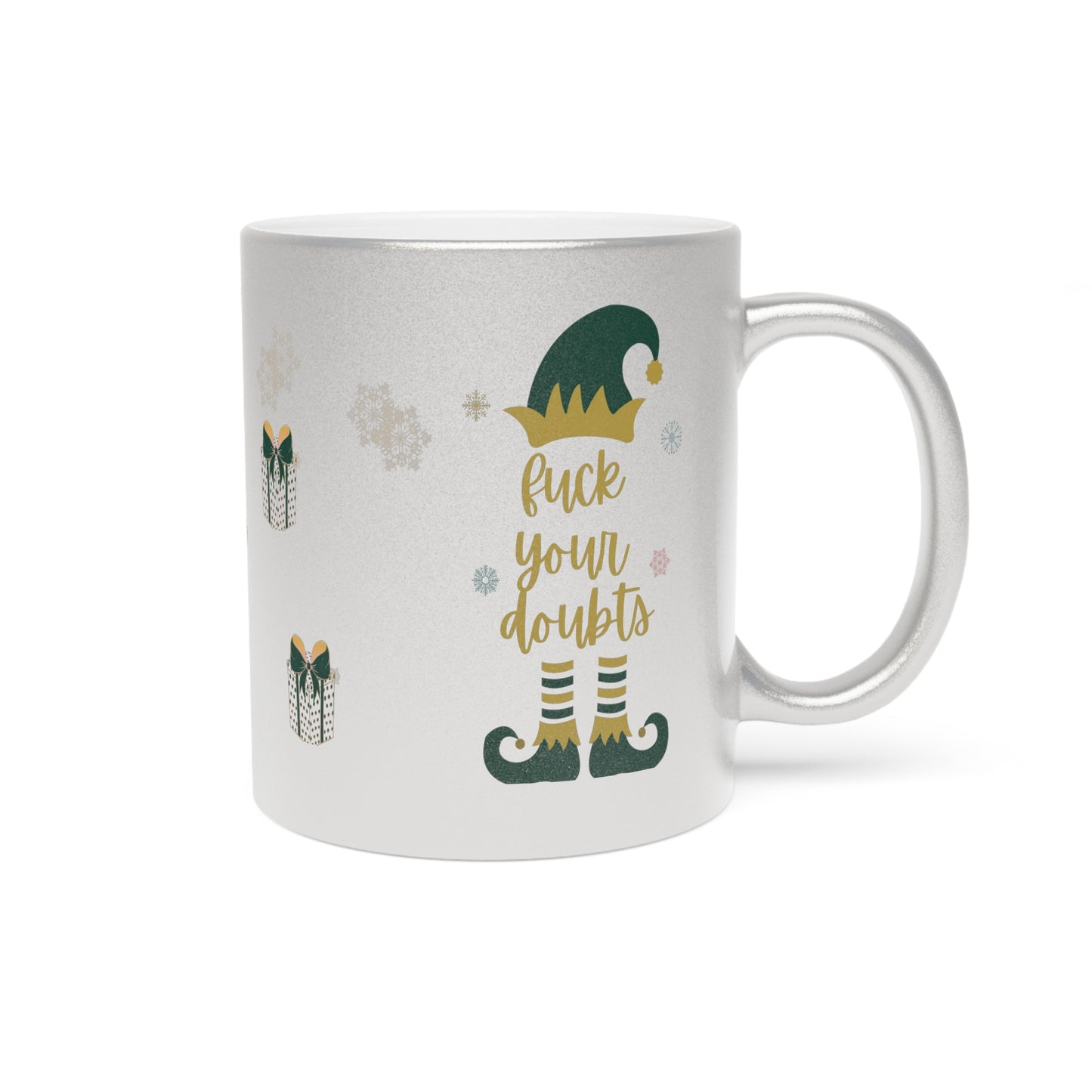 Elf on the Shelf Silver Metallic 11 oz Mug