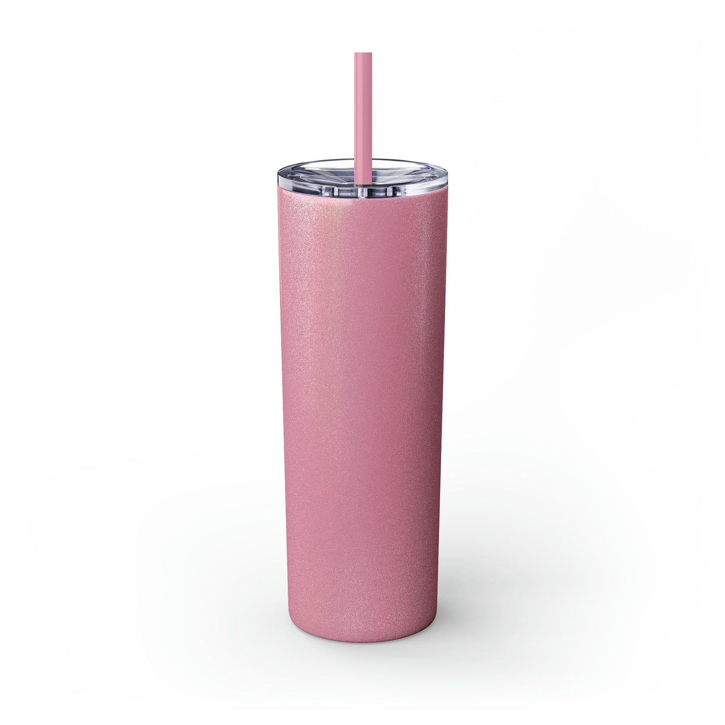 Glitter Skinny Tumbler with Matching Straw, Stay Hydrated Lover 20oz