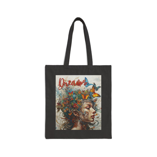 Dreams Create Creativity Cotton Canvas Tote Bag