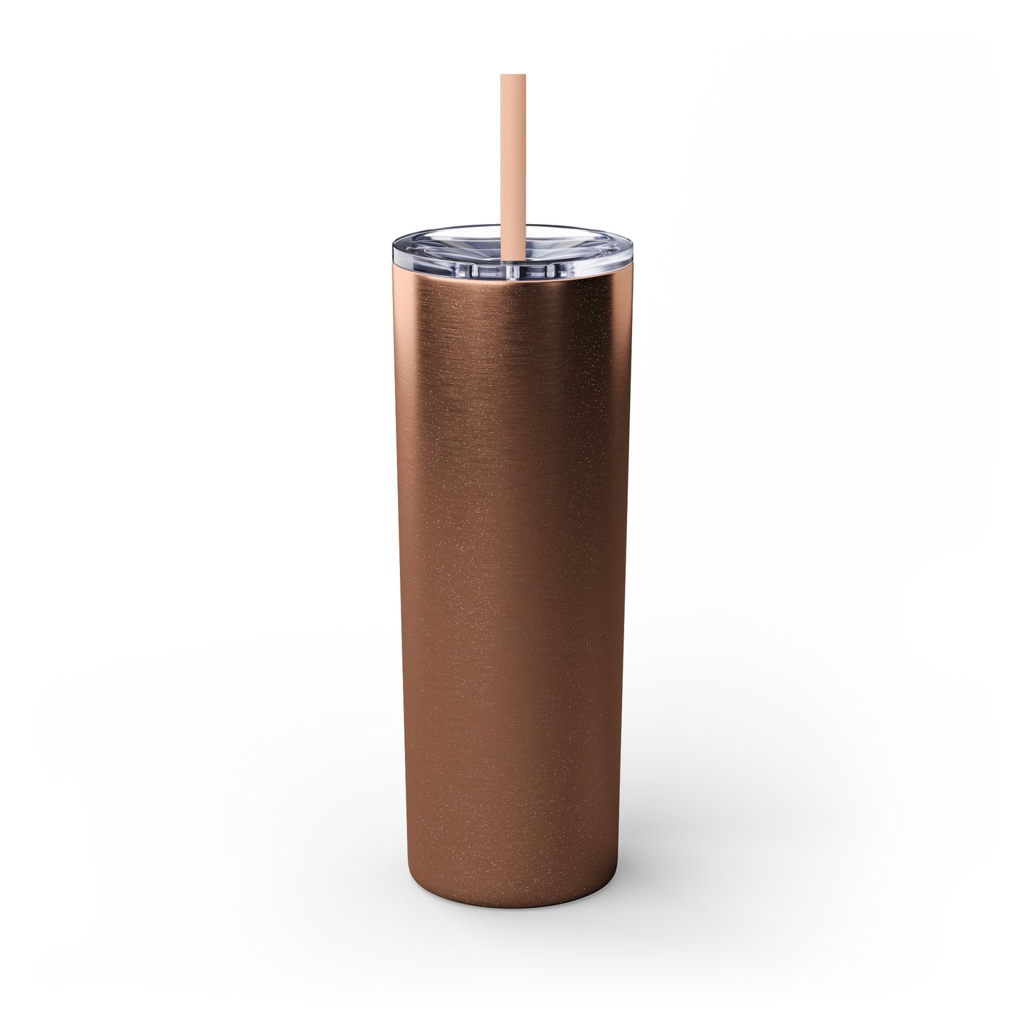 Glitter Skinny Tumbler with Matching Straw, Stay Hydrated Lover 20oz