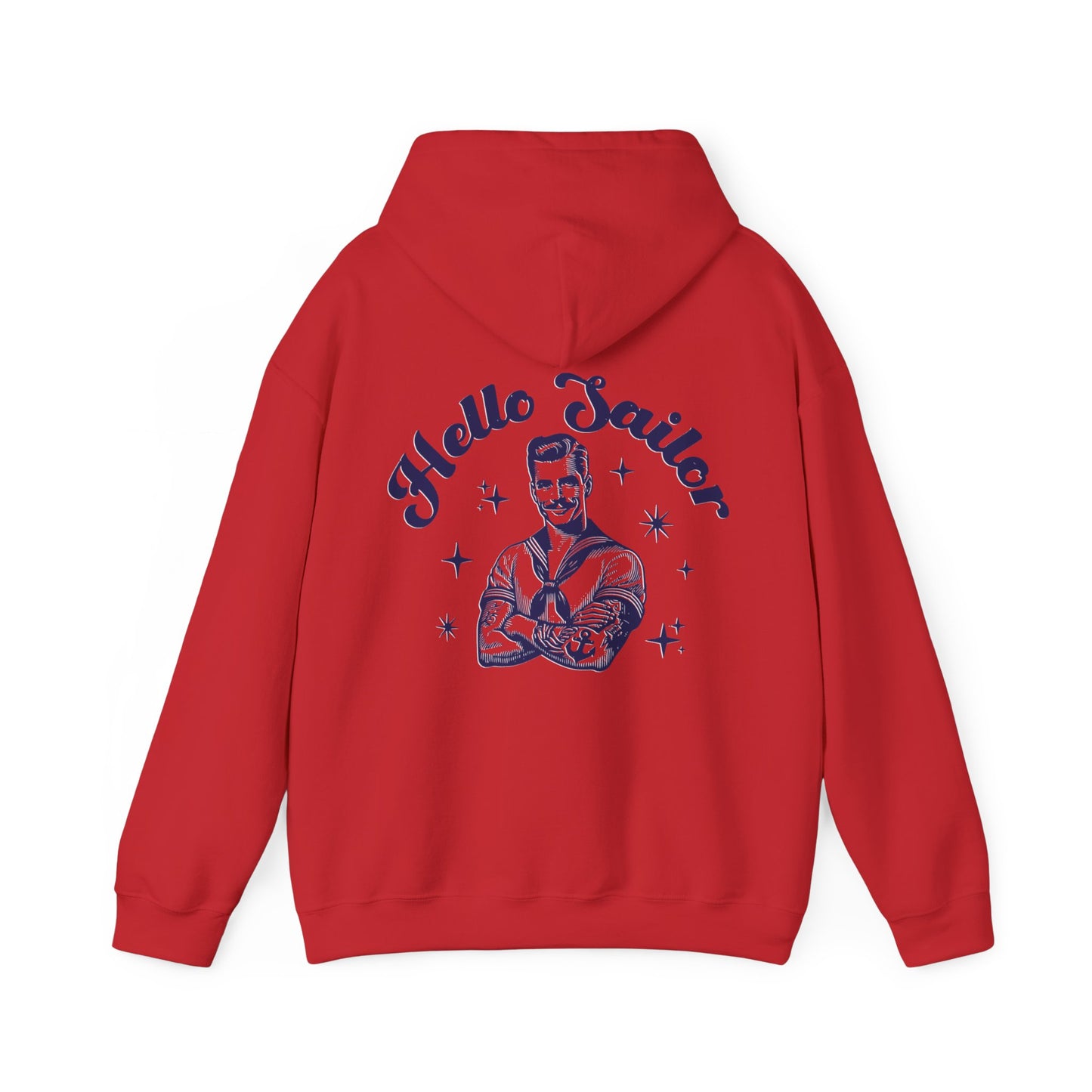 Hello Sailor Hoodie - Fun Retro Unisex Sweatshirt in 6 Colors