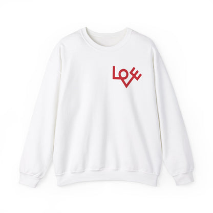 Love Heart Unisex Heavy Blend™ Crewneck Sweatshirt