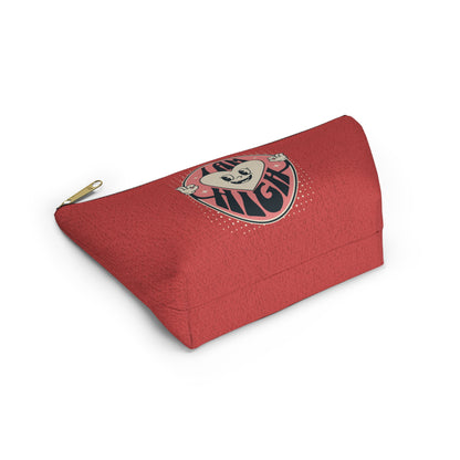 I am High Sassy Vintage Red Happy Heart Mascot-Cannabis Accessory Pouch w T-bottom : Small & Large Sizes