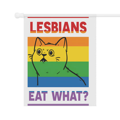 Garden & House Banner Celebrate Pride with Our 'Lesbians Eat What?' Cat Design