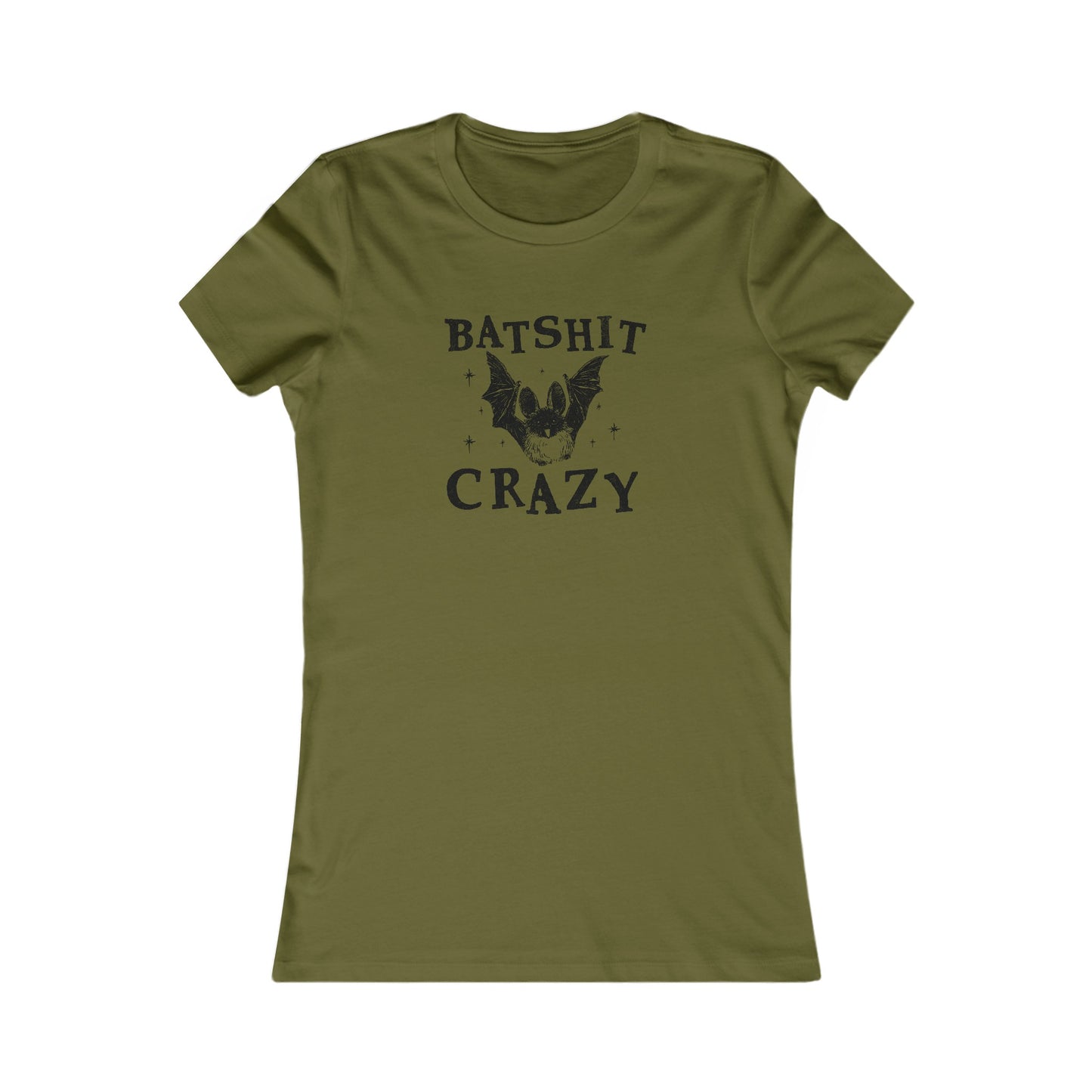 Batshit Crazy Womens Cut Tee Bella Canvas Fall Collection | Funny Halloween Shirt