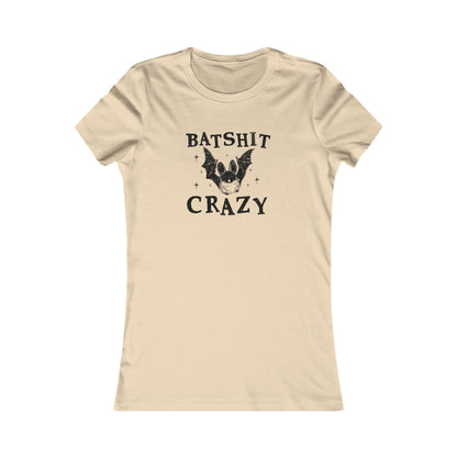 Batshit Crazy Womens Cut Tee Bella Canvas Fall Collection | Funny Halloween Shirt