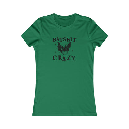 Batshit Crazy Womens Cut Tee Bella Canvas Fall Collection | Funny Halloween Shirt