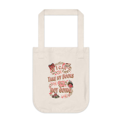 Introvert Book Bag Organic Canvas Tote Bag