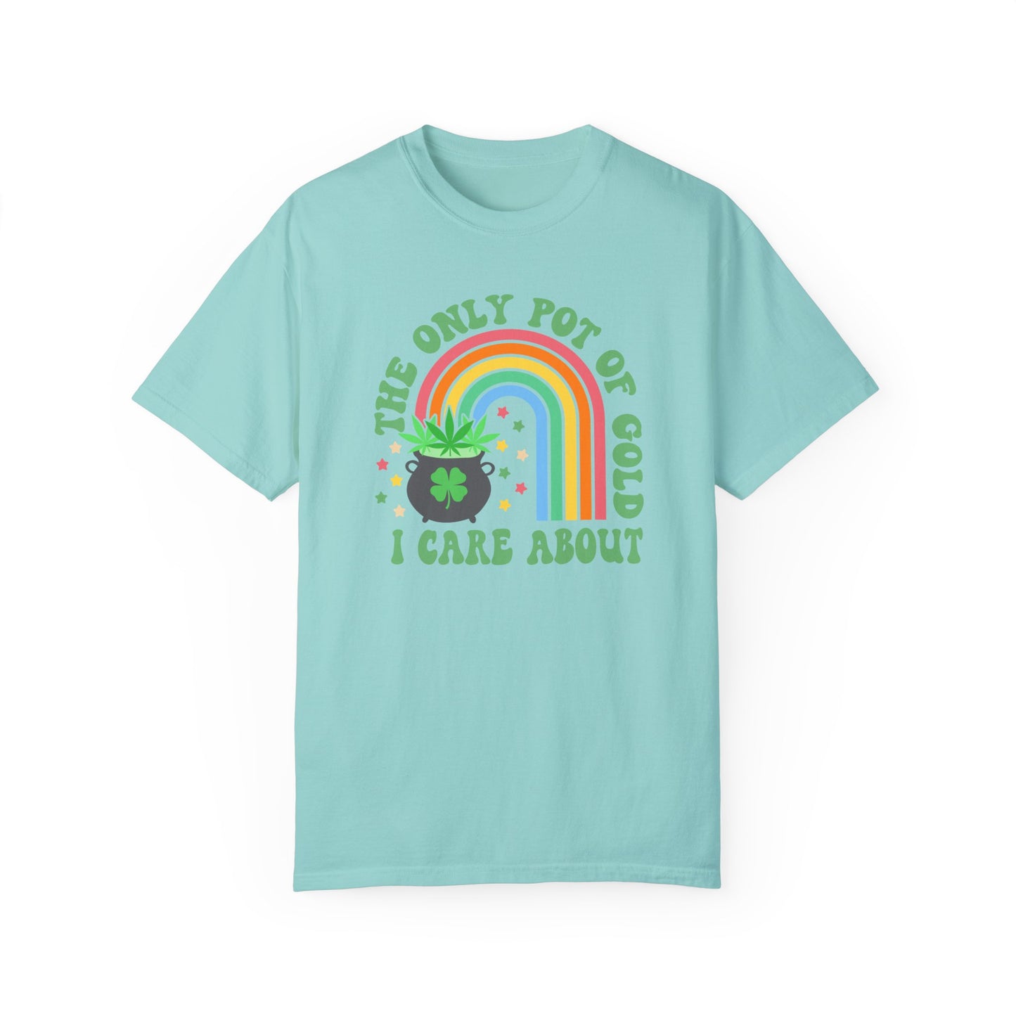 Celebrate St. Patrick's Day with Our 'Pot of Gold' Cannabis Shirt | Limited Edition Comfort Colors 171 Unisex Garment-Dyed