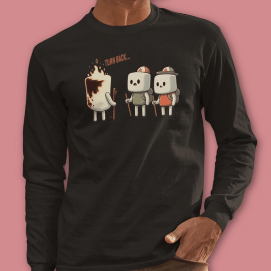 Funny Burnt Marshmallow Camping Shirt | Comfort Colors Unisex Long Sleeve tee