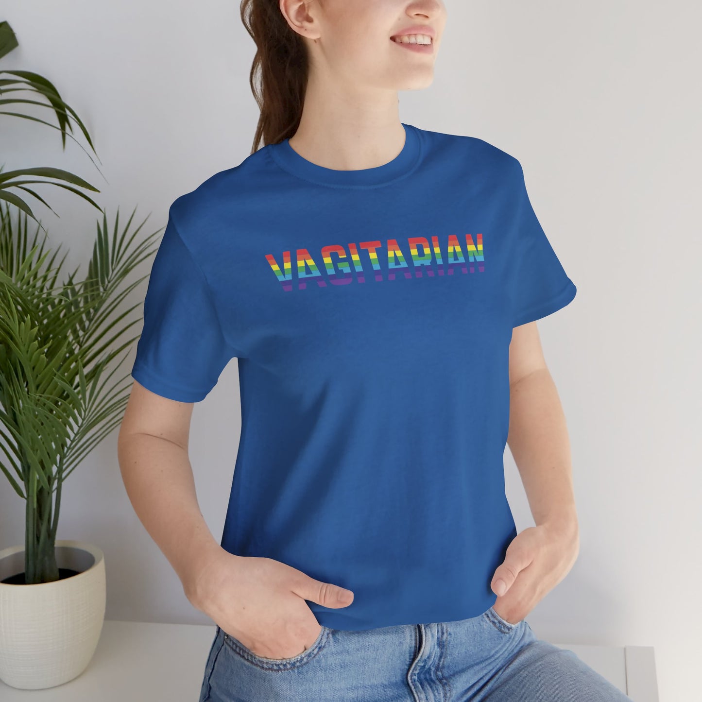 Vagitarian Bella Canvas 3001 Unisex Jersey T-Shirt - Pride LGBT Gay Month Edition in 8 Colors