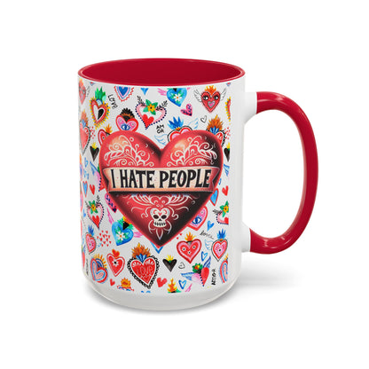 Anti-Valentine Red Mexican Heart Colorful Mugs 11oz & 15oz