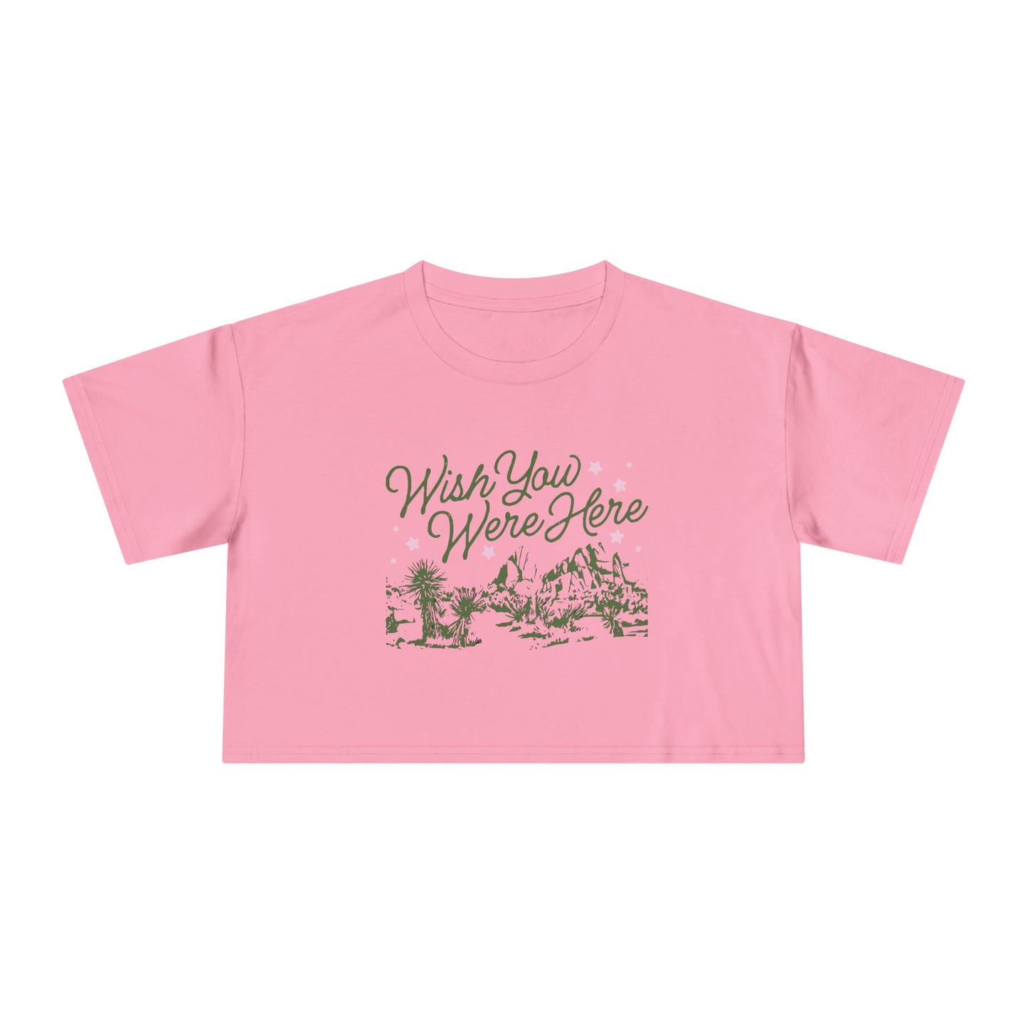 Vintage Desert Vibes Women's Crop Tee - Wish You Were Here Shirt