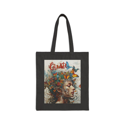 Dreams Create Creativity Cotton Canvas Tote Bag