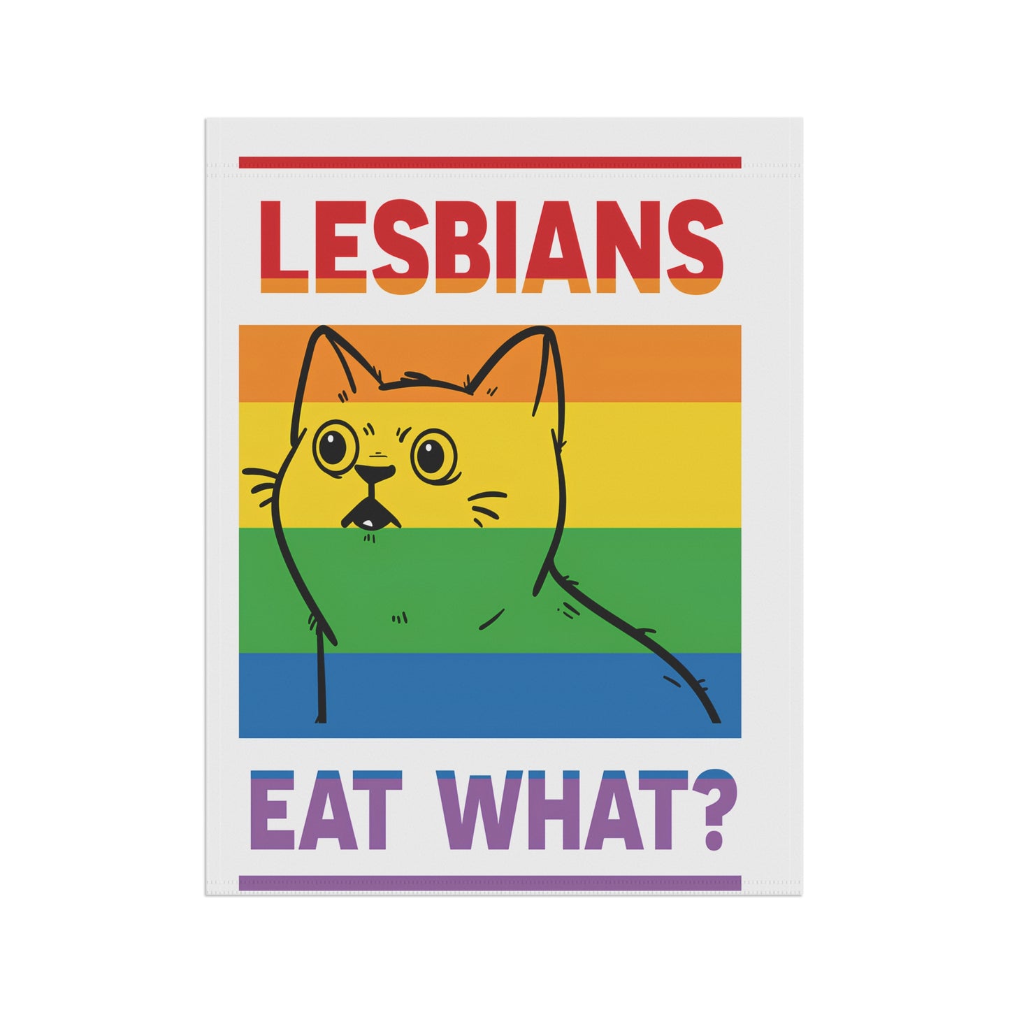 Garden & House Banner Celebrate Pride with Our 'Lesbians Eat What?' Cat Design