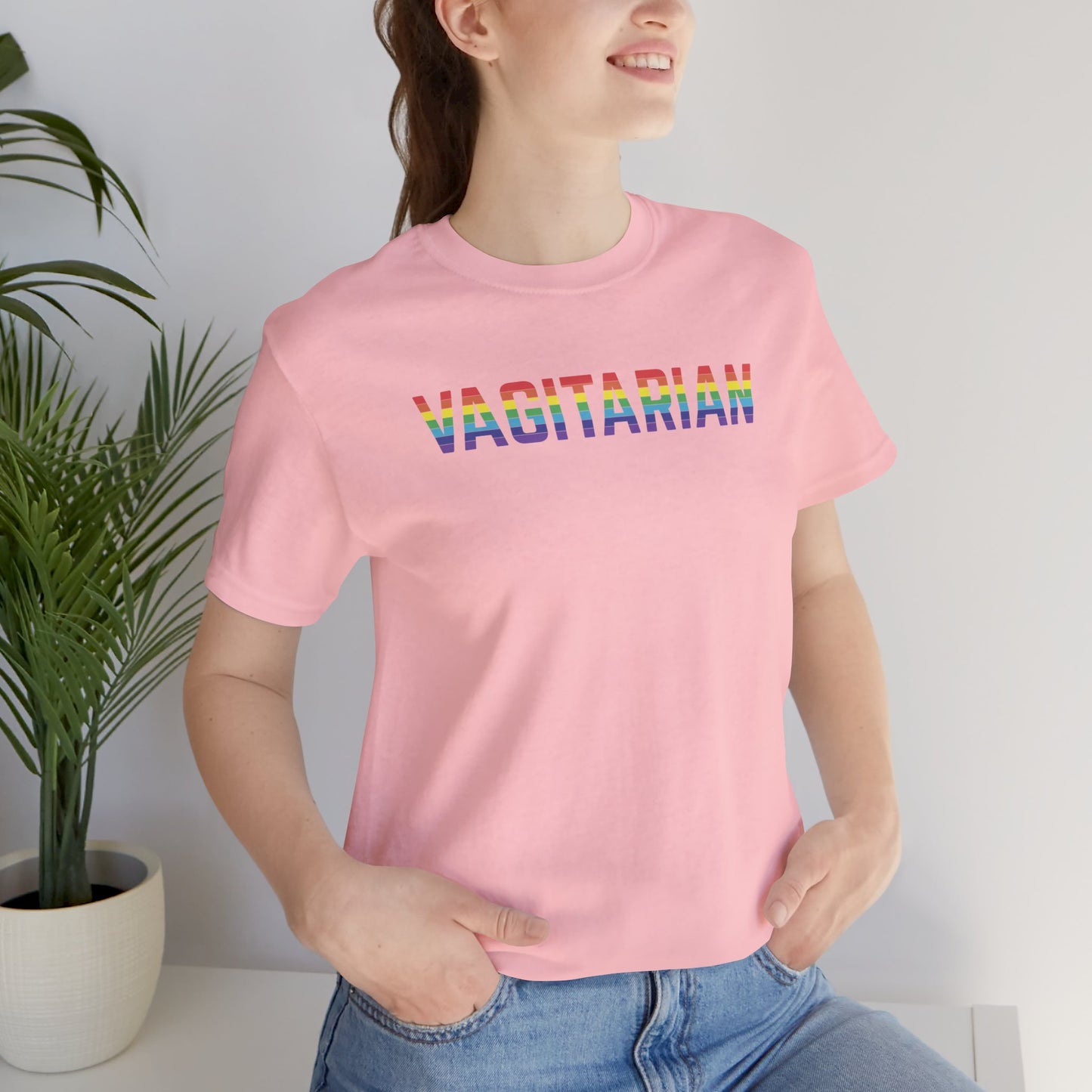 Vagitarian Bella Canvas 3001 Unisex Jersey T-Shirt - Pride LGBT Gay Month Edition in 8 Colors