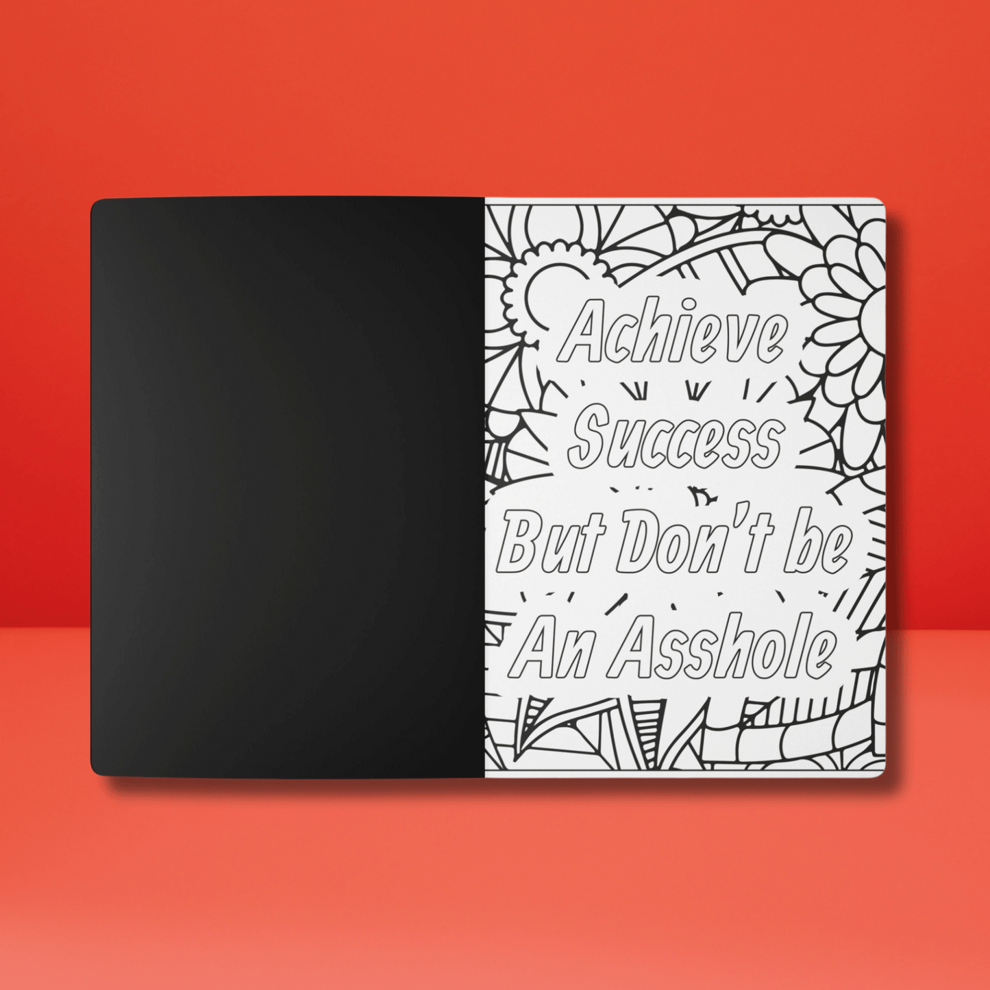 Perfect Soft Cover Journal for Creatives - 100/200 Pages with Motivational Adult Coloring Pages Inside