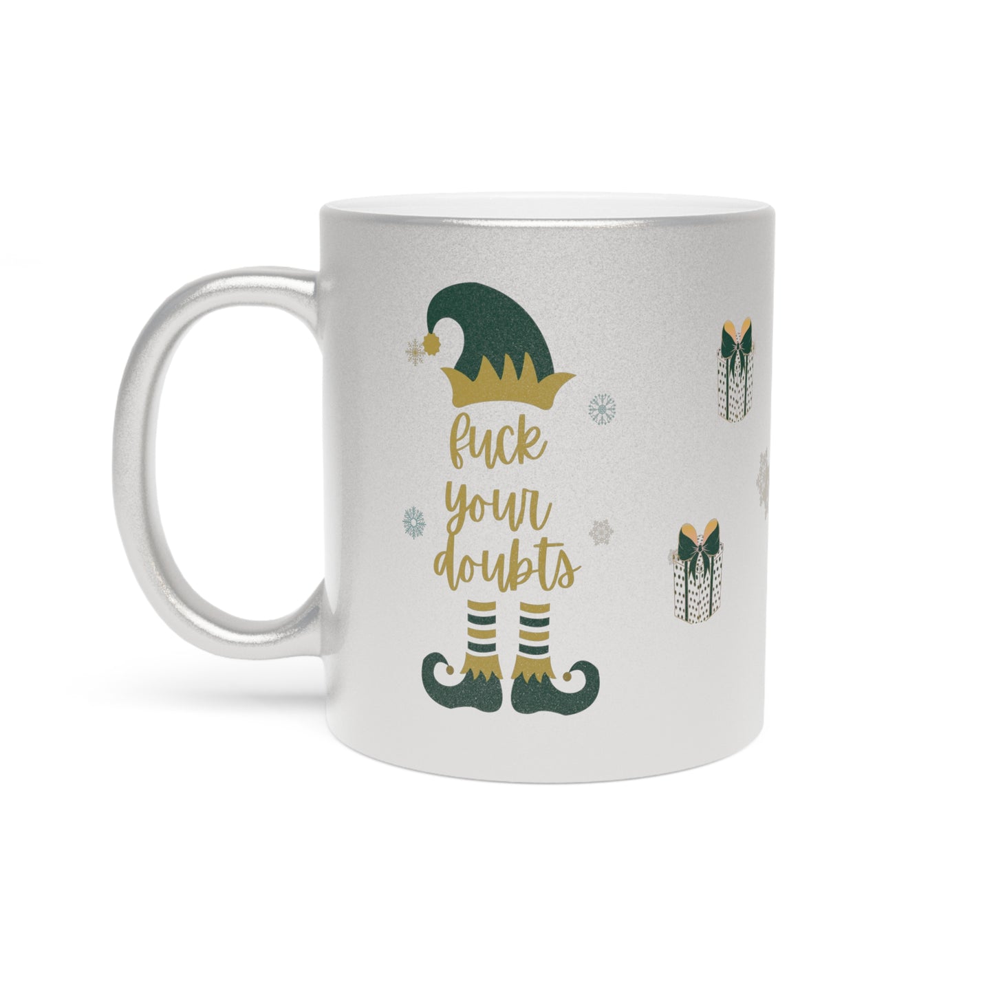 Elf on the Shelf Silver Metallic 11 oz Mug