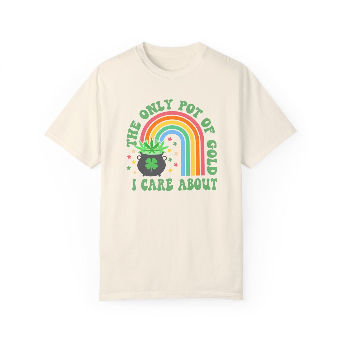 Celebrate St. Patrick's Day with Our 'Pot of Gold' Cannabis Shirt | Limited Edition Comfort Colors 171 Unisex Garment-Dyed