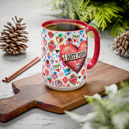 Anti-Valentine Red Mexican Heart Colorful Mugs 11oz & 15oz