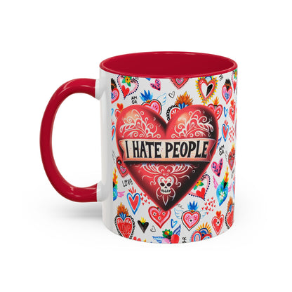 Anti-Valentine Red Mexican Heart Colorful Mugs 11oz & 15oz