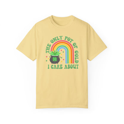 Celebrate St. Patrick's Day with Our 'Pot of Gold' Cannabis Shirt | Limited Edition Comfort Colors 171 Unisex Garment-Dyed