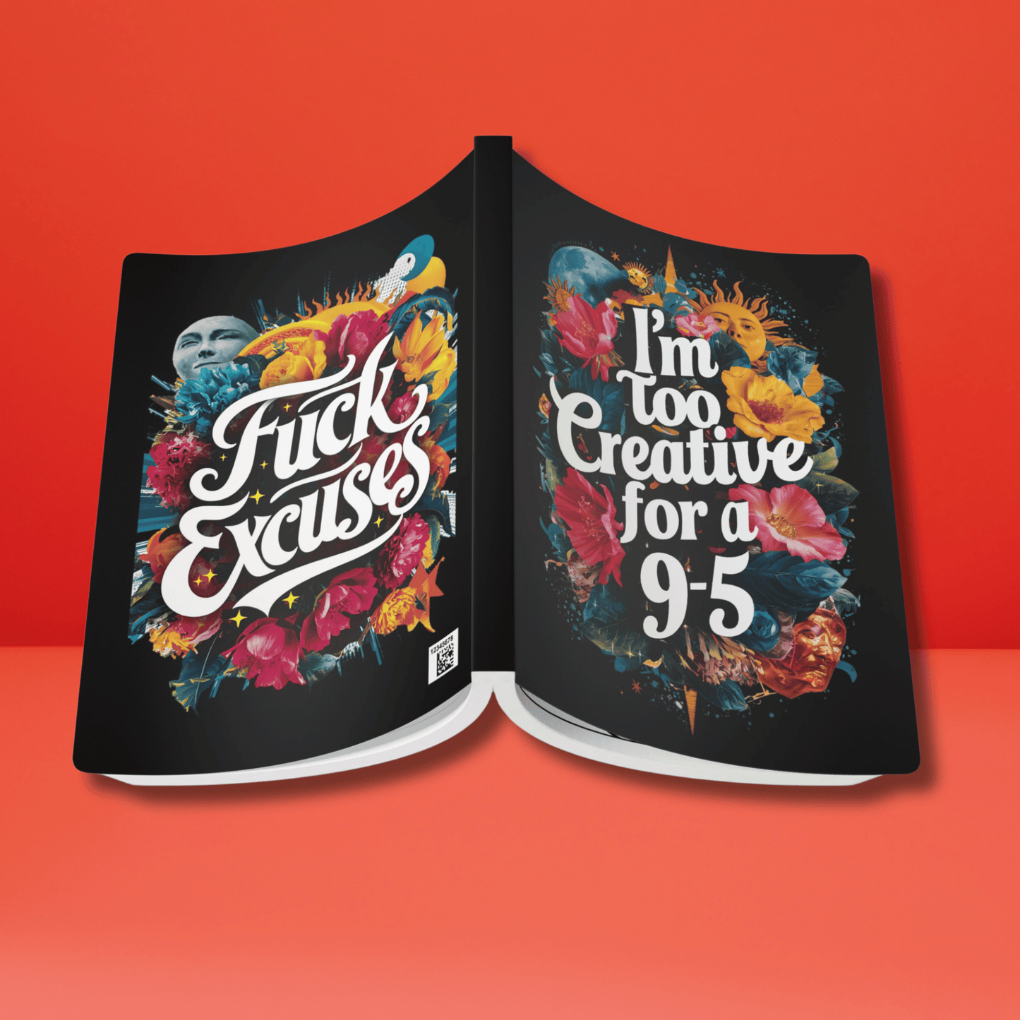 Perfect Soft Cover Journal for Creatives - 100/200 Pages with Motivational Adult Coloring Pages Inside