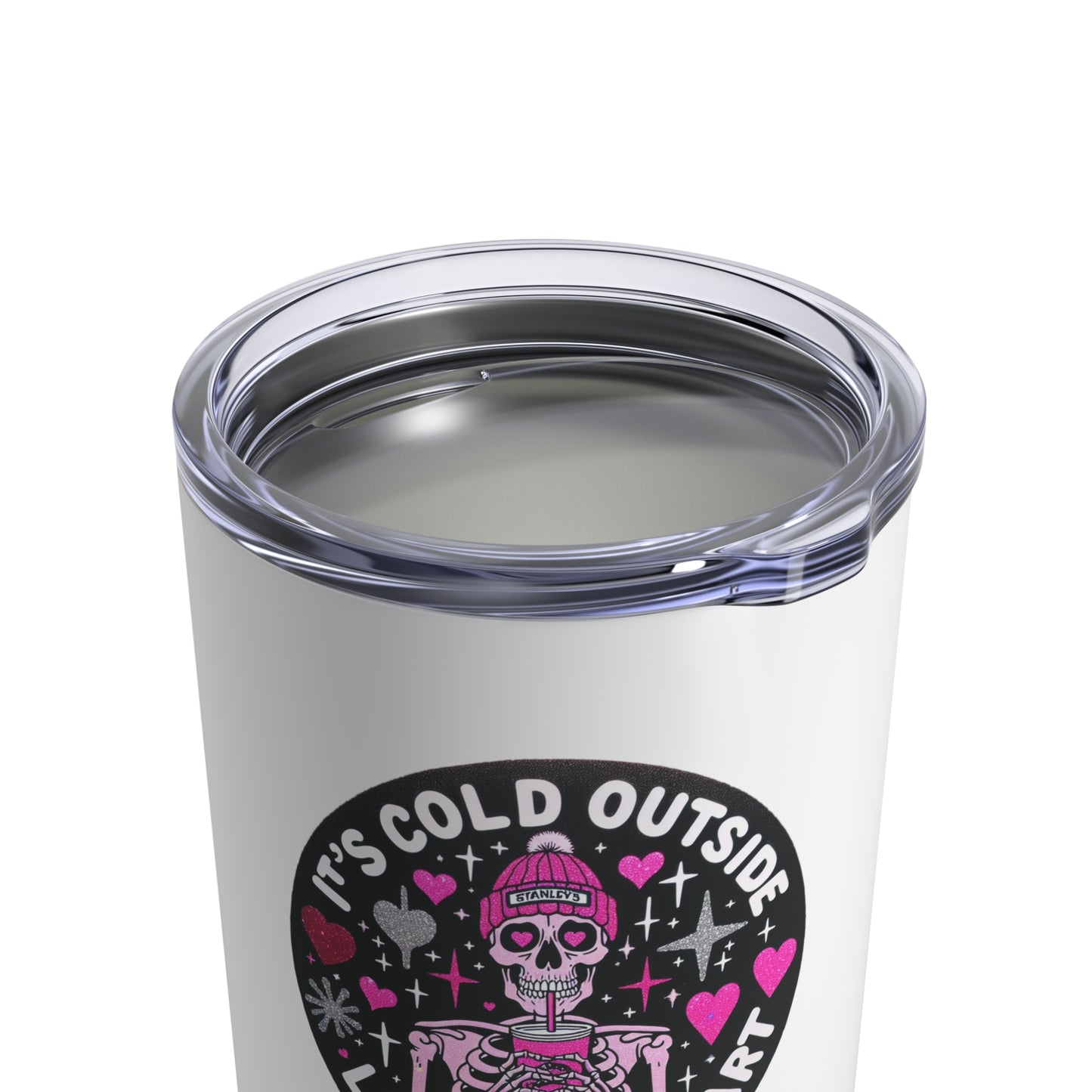 Skeleton Stanley Valentine Insulated Tumbler - 10oz & 20oz | Hot for 6 Hours, Cold for 8 | Unique Design