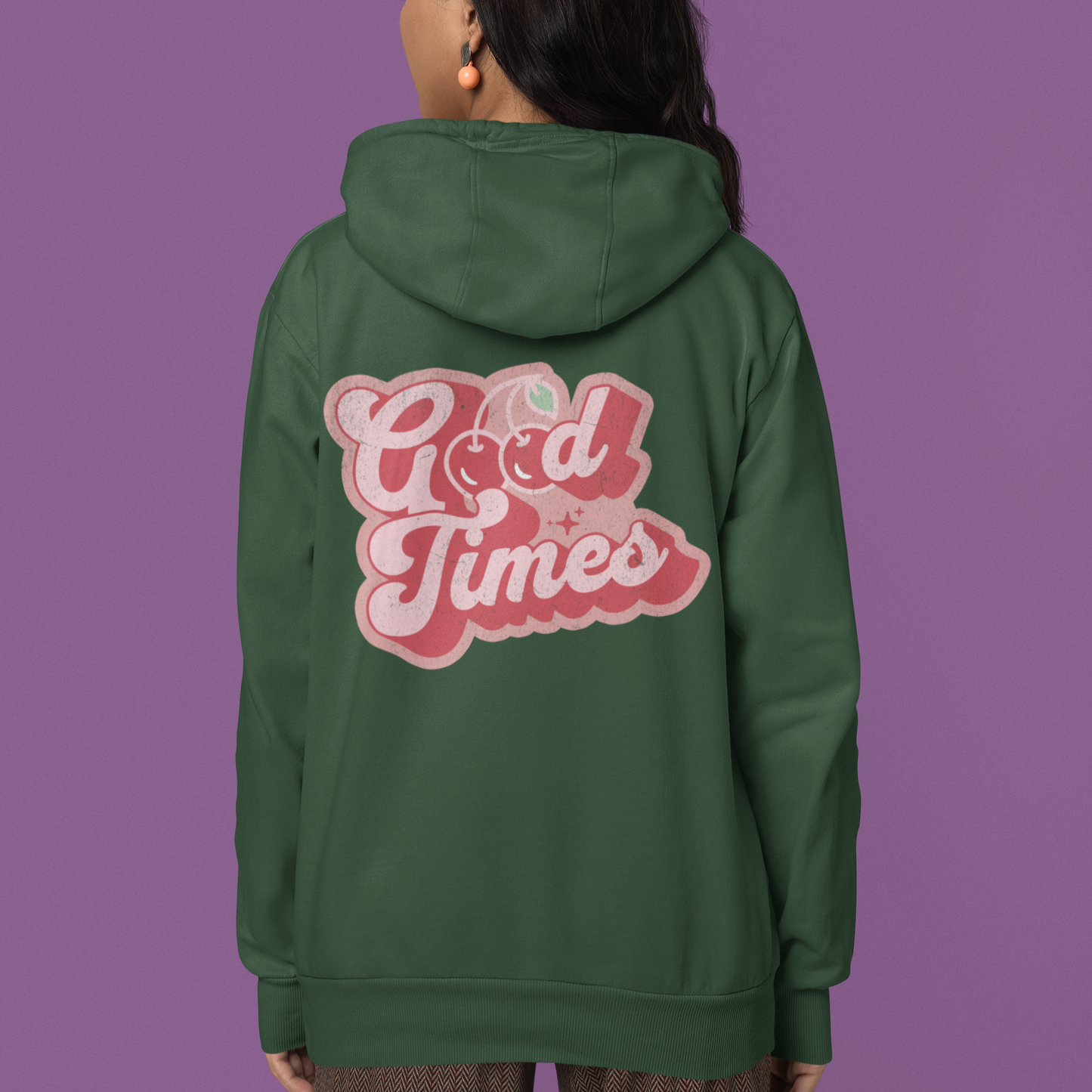 Good Times Gildan Unisex Hoodie - Retro Cherry Design | 7 Colors