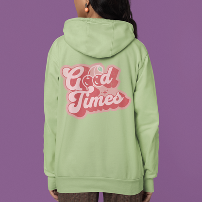 Good Times Gildan Unisex Hoodie - Retro Cherry Design | 7 Colors