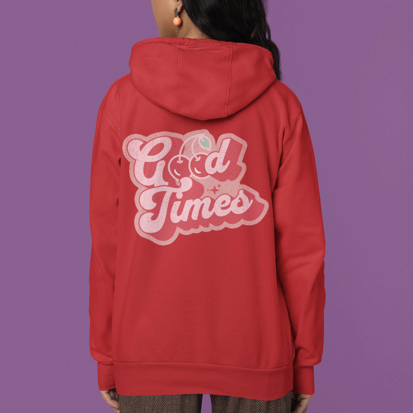 Good Times Gildan Unisex Hoodie - Retro Cherry Design | 7 Colors