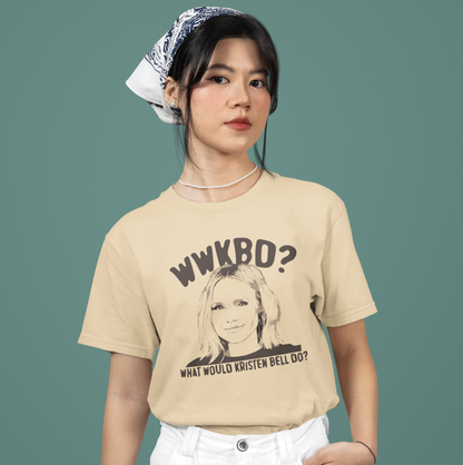 WWKBD What Would Kristen Bell Do Bella Canvas 3001 Unisex T-Shirt