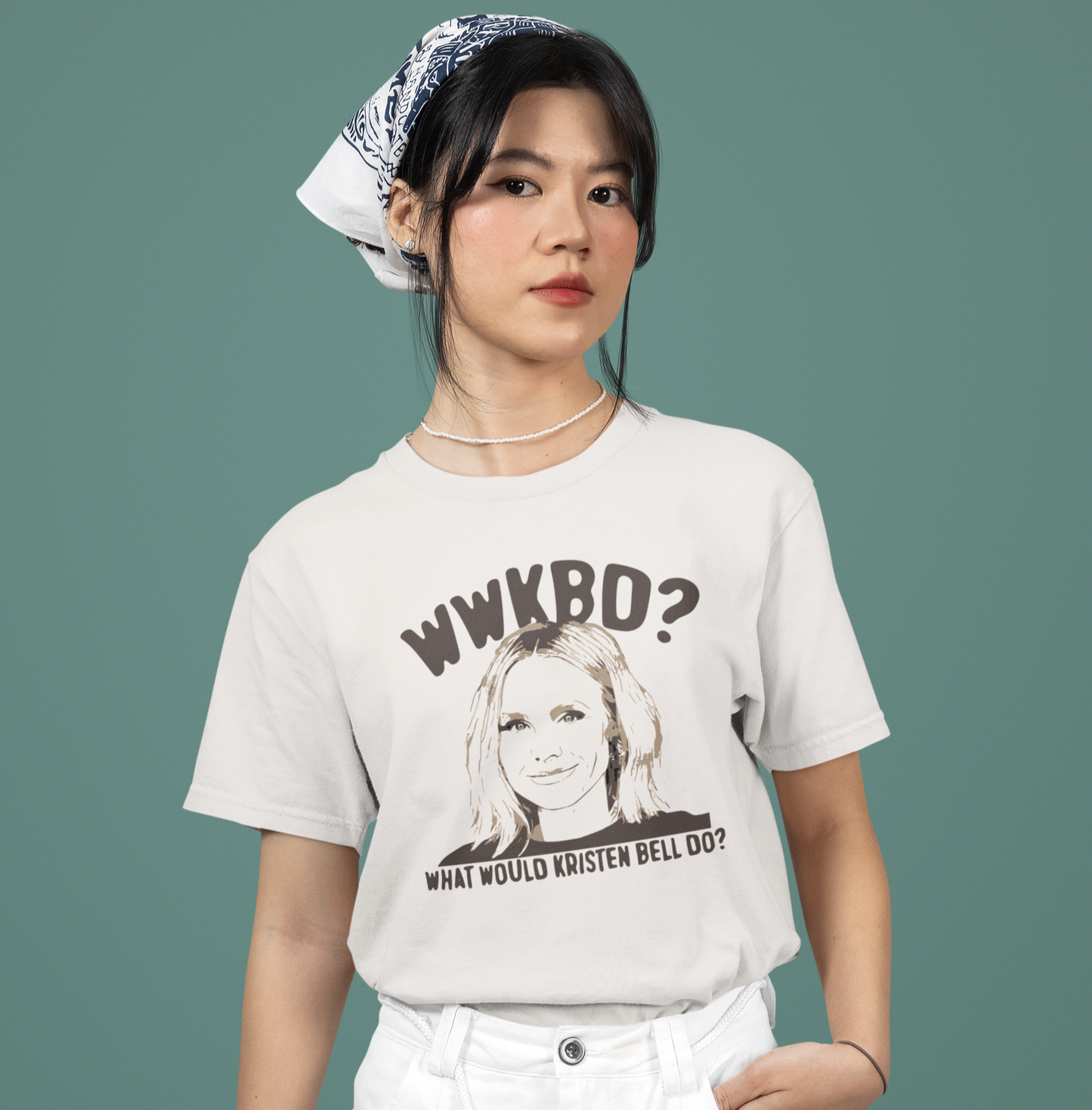 WWKBD What Would Kristen Bell Do Bella Canvas 3001 Unisex T-Shirt