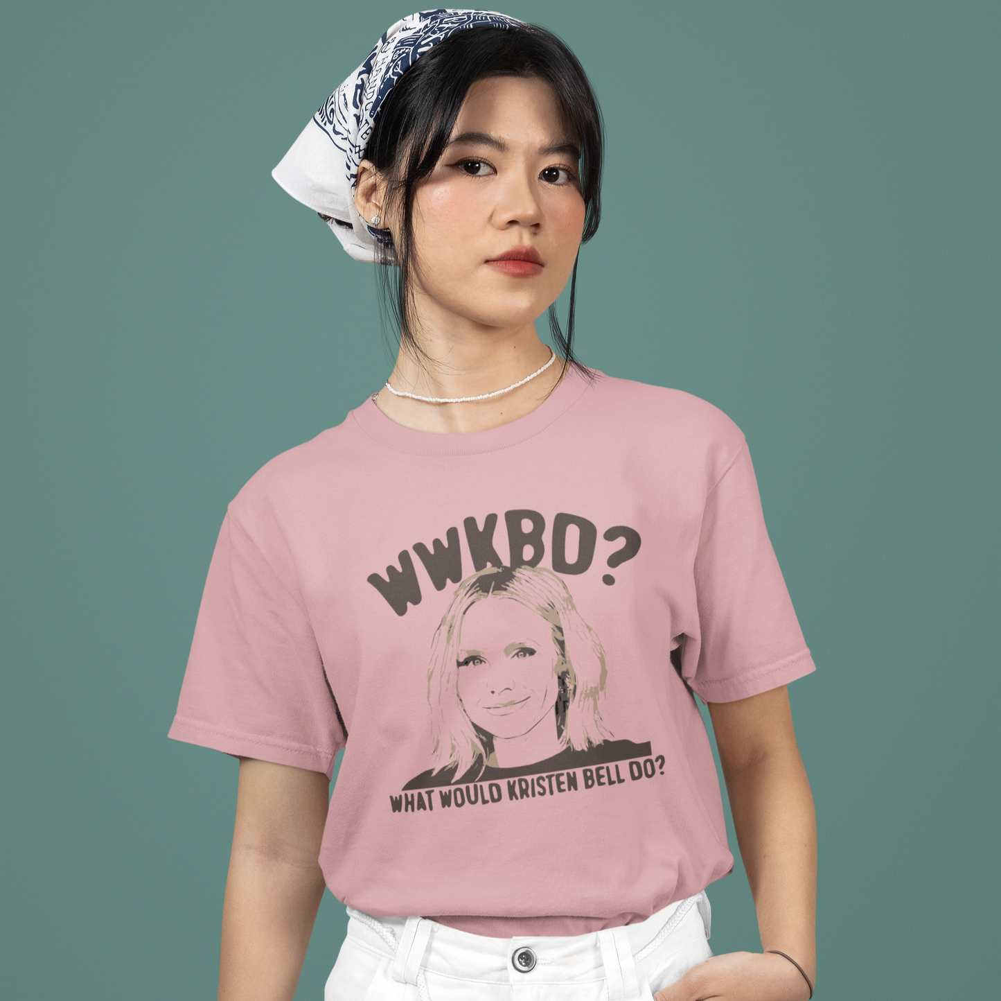 WWKBD What Would Kristen Bell Do Bella Canvas 3001 Unisex T-Shirt