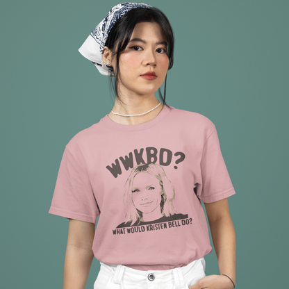 WWKBD What Would Kristen Bell Do Bella Canvas 3001 Unisex T-Shirt