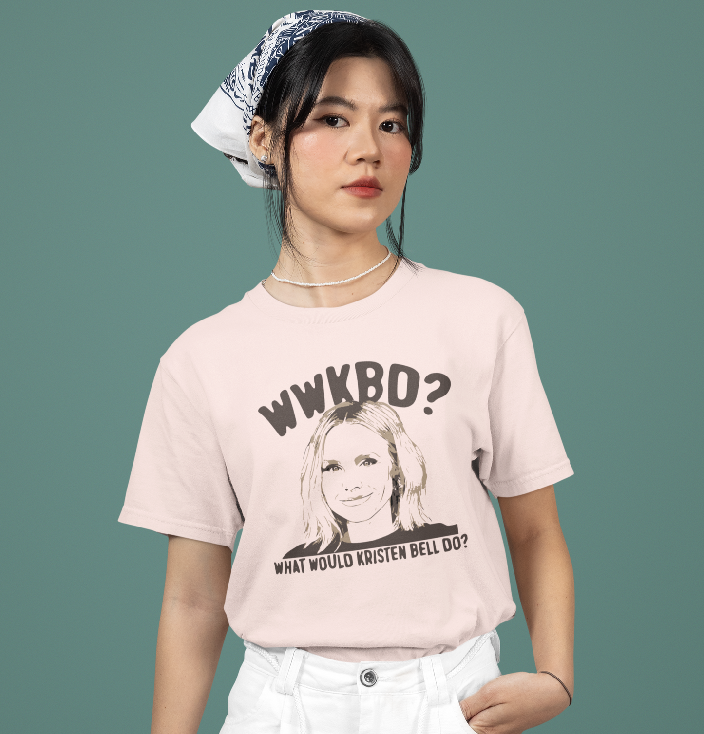 WWKBD What Would Kristen Bell Do Bella Canvas 3001 Unisex T-Shirt